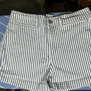 New Loft stripe jeans shorts size 30/10